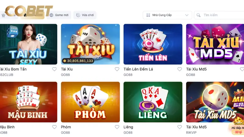 Game bài - trải nghiệm sòng bạc ngay trên điện thoại